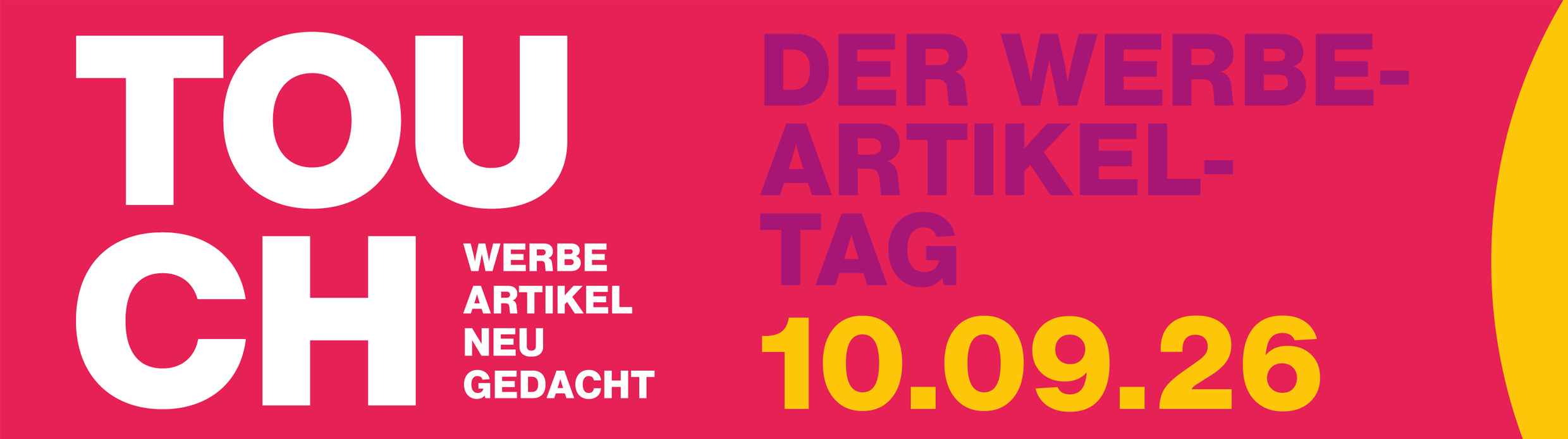 Touch – der Werbeartikel-Tag 10.09.2026